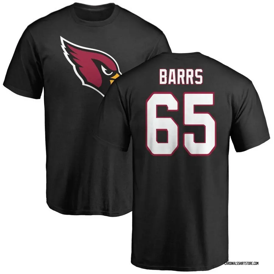 Youth Kyon Barrs Arizona Cardinals Name & Number Logo T-Shirt - Black