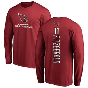 Youth Larry Fitzgerald Arizona Cardinals Backer Long Sleeve T-Shirt - Maroon