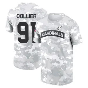 Youth L.J. Collier Arizona Cardinals Arctic Camo 2024 Salute to Service Performance T-Shirt