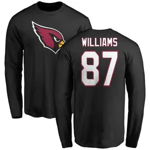 Youth Maxx Williams Arizona Cardinals Name & Number Logo Long Sleeve T-Shirt - Black