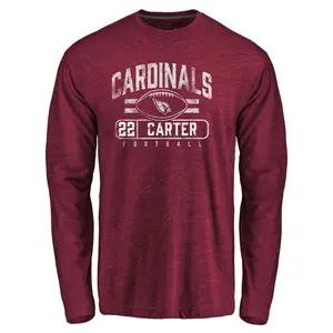 Youth Michael Carter Arizona Cardinals Flanker Tri-Blend Long Sleeve T-Shirt - Garnet