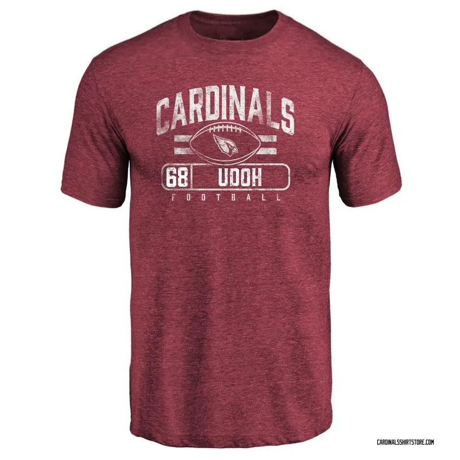 Youth Olisaemeka Udoh Arizona Cardinals Flanker Tri-Blend T-Shirt - Maroon