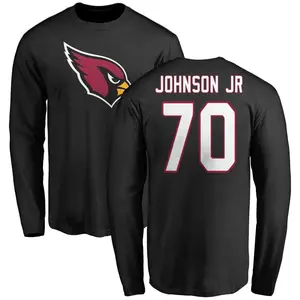 Youth Paris Johnson Jr. Arizona Cardinals Name & Number Logo Long Sleeve T-Shirt - Black