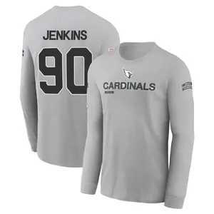 Youth Patrick Jenkins Arizona Cardinals Gray 2024 Salute to Service Long Sleeve T-Shirt