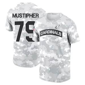 Youth PJ Mustipher Arizona Cardinals Arctic Camo 2024 Salute to Service Performance T-Shirt