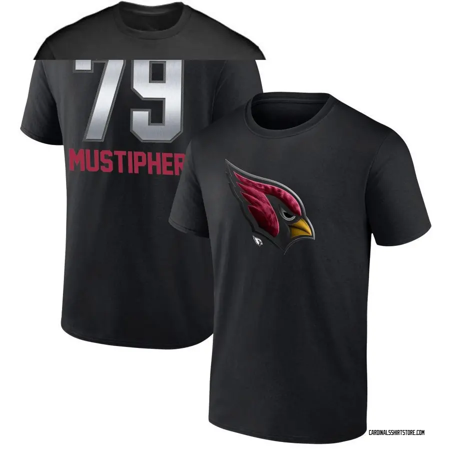 Youth PJ Mustipher Arizona Cardinals Midnight Mascot T-Shirt - Black