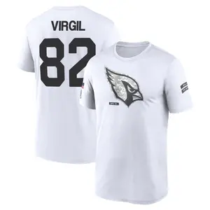 Youth Reggie Virgil Arizona Cardinals White 2024 Salute to Service Legend Performance T-Shirt