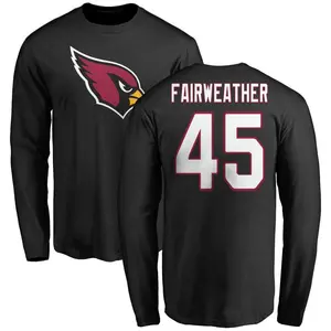 Youth Rivaldo Fairweather Arizona Cardinals Name & Number Logo Long Sleeve T-Shirt - Black
