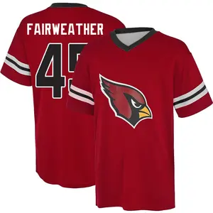 Youth Rivaldo Fairweather Arizona Cardinals Red Name & Number Game Day V-Neck T-Shirt