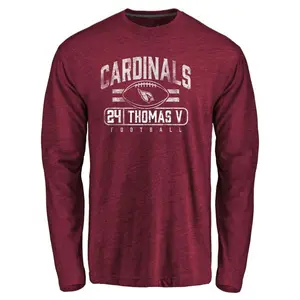 Youth Starling Thomas V Arizona Cardinals Flanker Tri-Blend Long Sleeve T-Shirt - Garnet