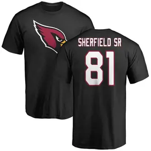 Youth Trent Sherfield Sr. Arizona Cardinals Name & Number Logo T-Shirt - Black