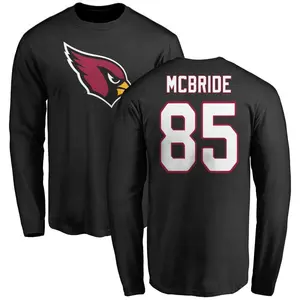 Youth Trey McBride Arizona Cardinals Name & Number Logo Long Sleeve T-Shirt - Black