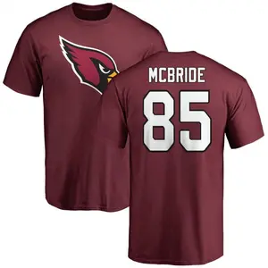 Youth Trey McBride Arizona Cardinals Name & Number Logo T-Shirt - Maroon