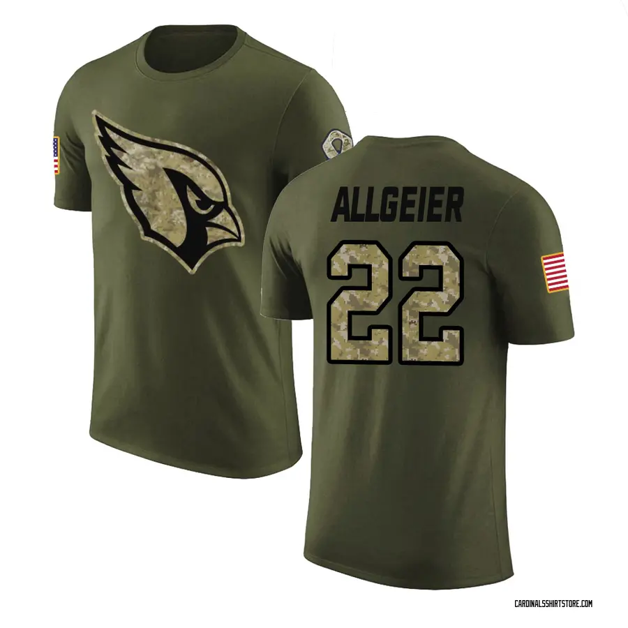 Youth Tyler Allgeier Arizona Cardinals Olive Salute to Service Legend T-Shirt