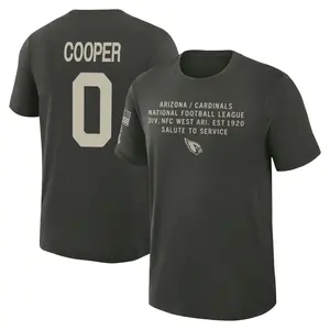 Youth Tyler Cooper Arizona Cardinals Dark/Green 2025 Salute to Service Sideline Slub T-Shirt