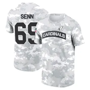 Youth Valentin Senn Arizona Cardinals Arctic Camo 2024 Salute to Service Performance T-Shirt