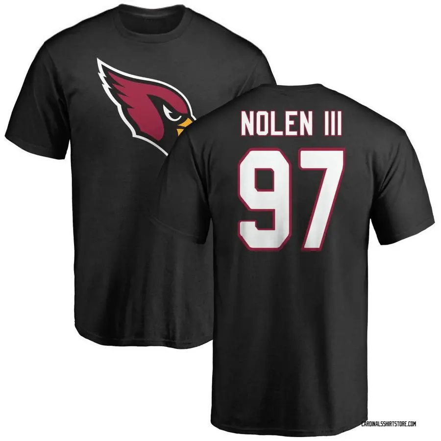 Youth Walter Nolen III Arizona Cardinals Name & Number Logo T-Shirt - Black