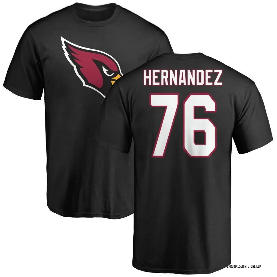 Youth Will Hernandez Arizona Cardinals Name & Number Logo T-Shirt - Black