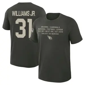Youth Wydett Williams Jr. Arizona Cardinals Dark/Green 2025 Salute to Service Sideline Slub T-Shirt