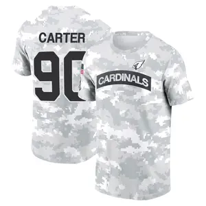 Youth Zachary Carter Arizona Cardinals Arctic Camo 2024 Salute to Service Performance T-Shirt