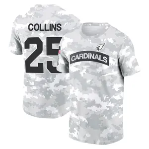 Youth Zaven Collins Arizona Cardinals Arctic Camo 2024 Salute to Service Performance T-Shirt