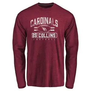 Youth Zaven Collins Arizona Cardinals Flanker Tri-Blend Long Sleeve T-Shirt - Garnet