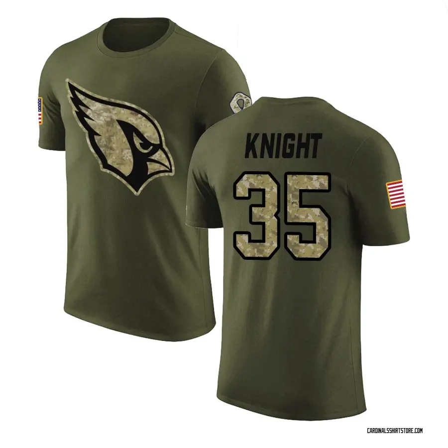 Youth Zonovan Knight Arizona Cardinals Olive Salute to Service Legend T-Shirt